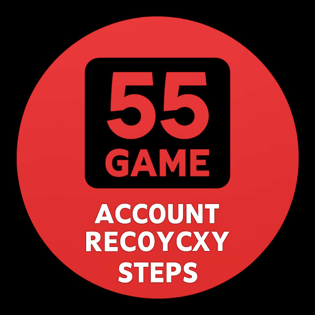 Icon representing 55 Game account recovery assistance.