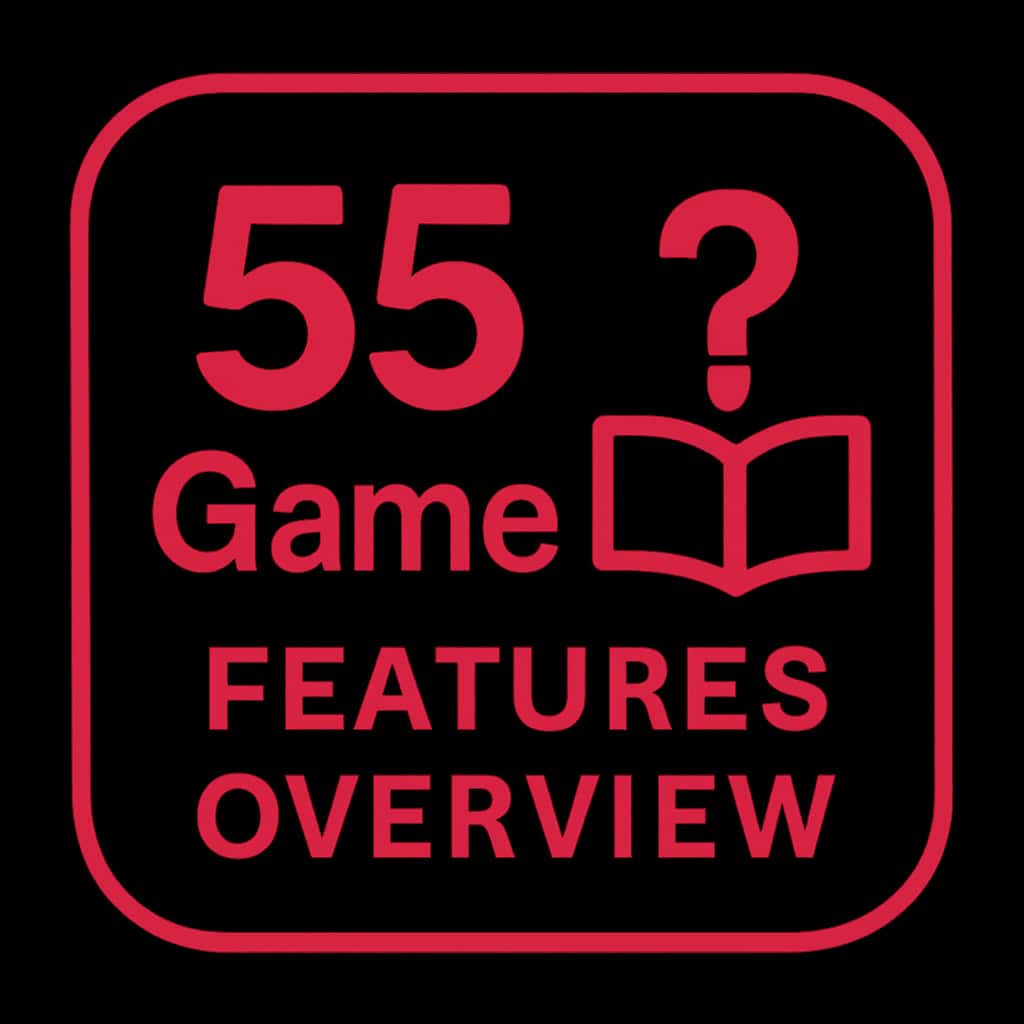 An icon representing the 55 Game Features Overview.