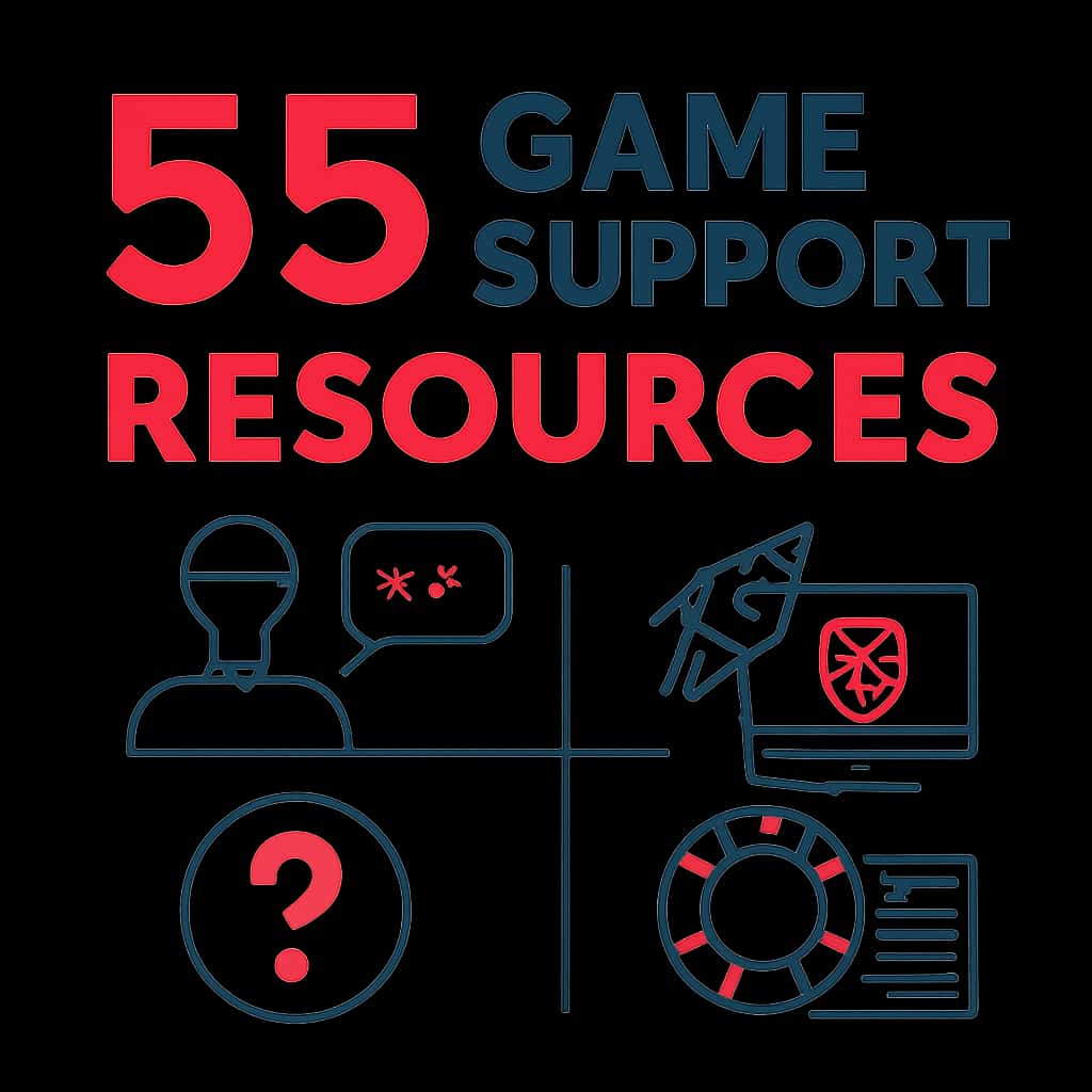 Diagram illustrating various support options for 55 Game.