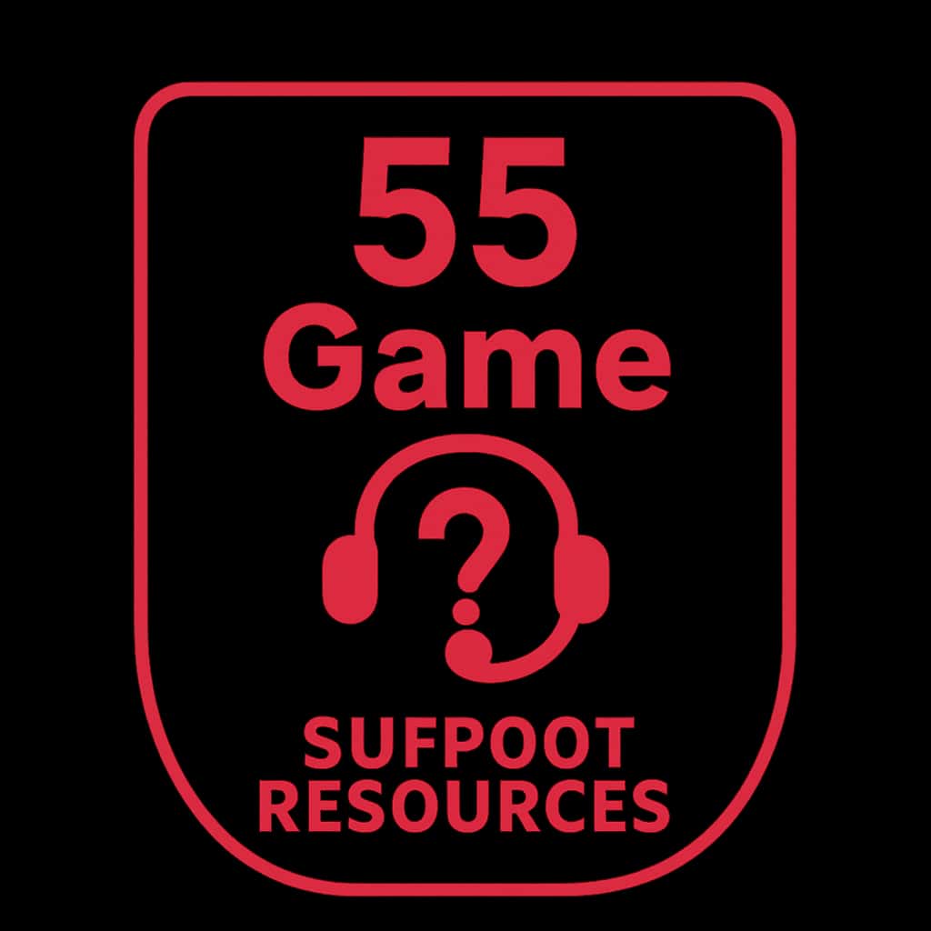 Icon representing support resources for 55 Game.