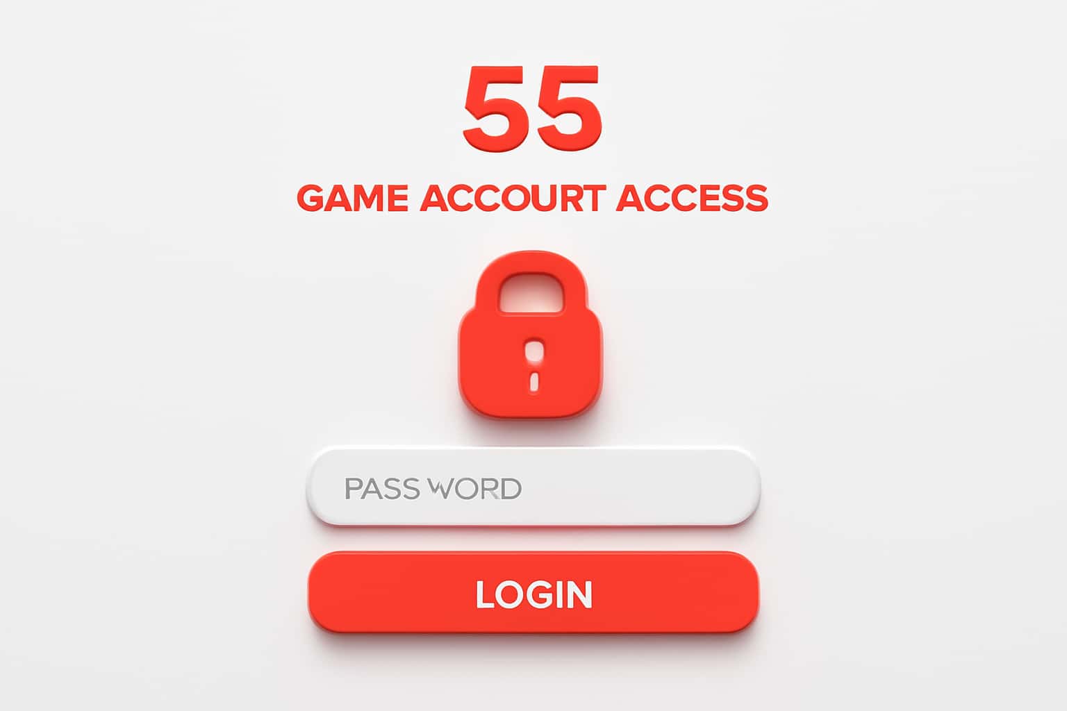 55 Game Account Access Interface