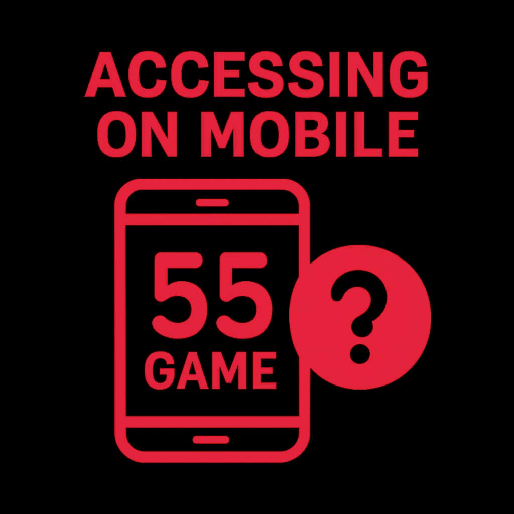 An icon representing mobile access to 55 Game.