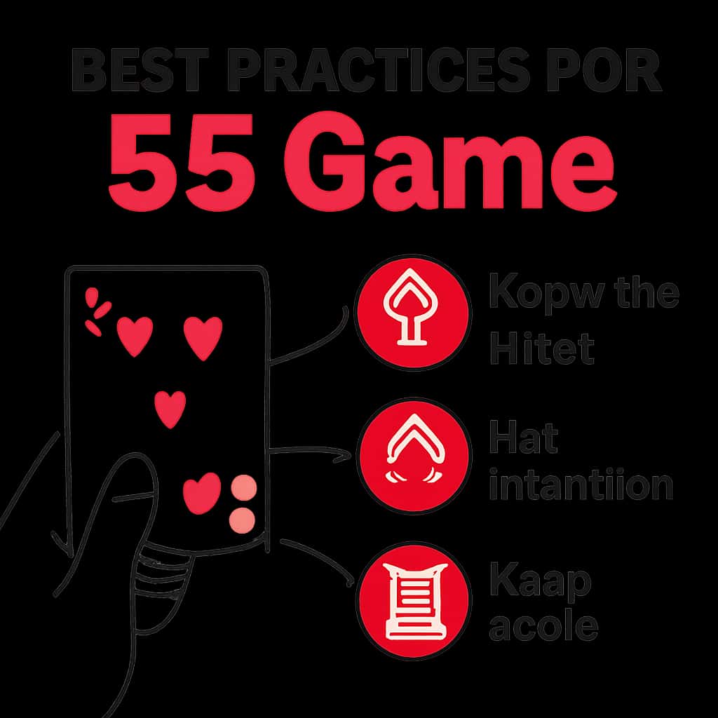 An educational diagram of best practices for 55 Game.