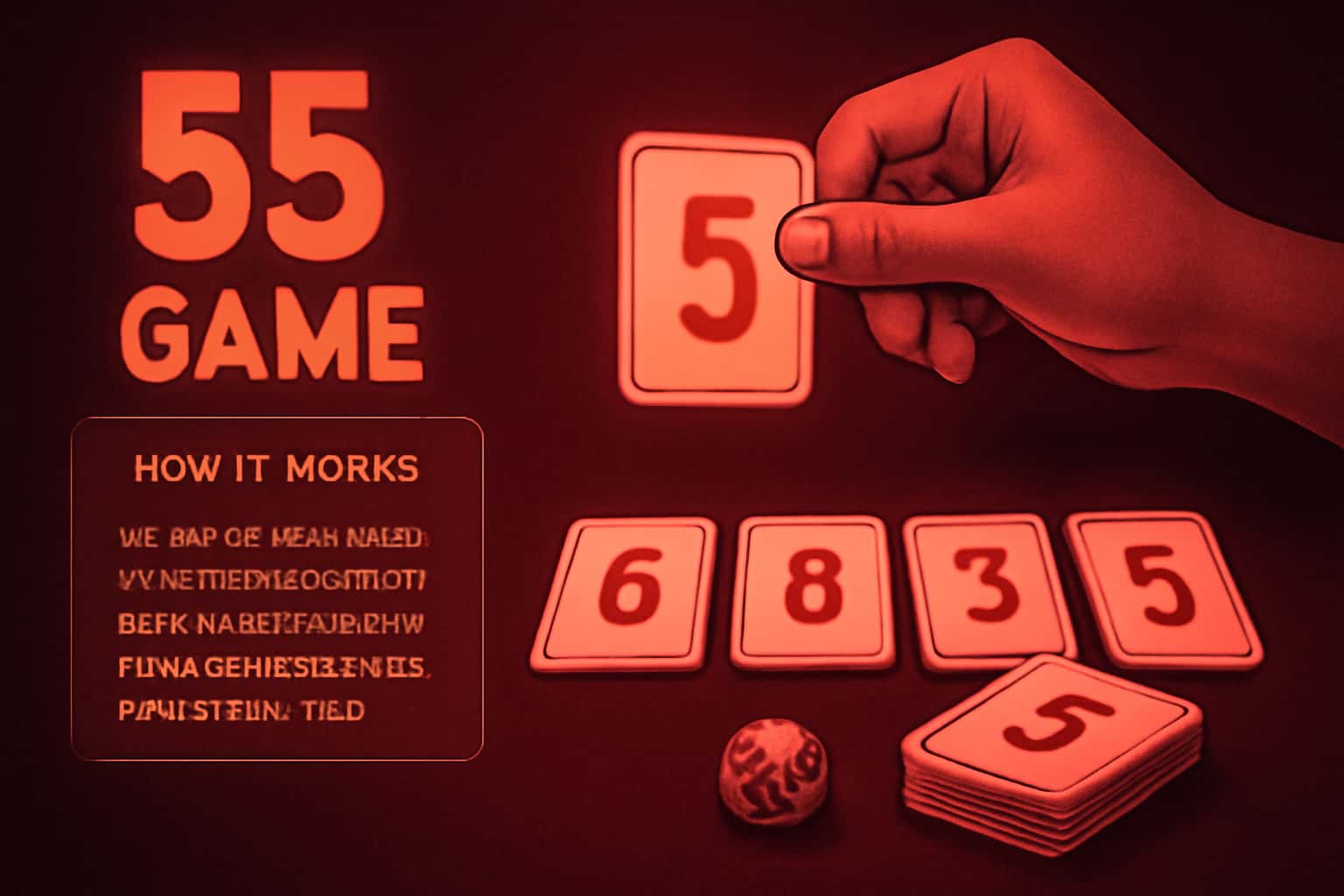 An illustrative representation of the workings of 55 Game.