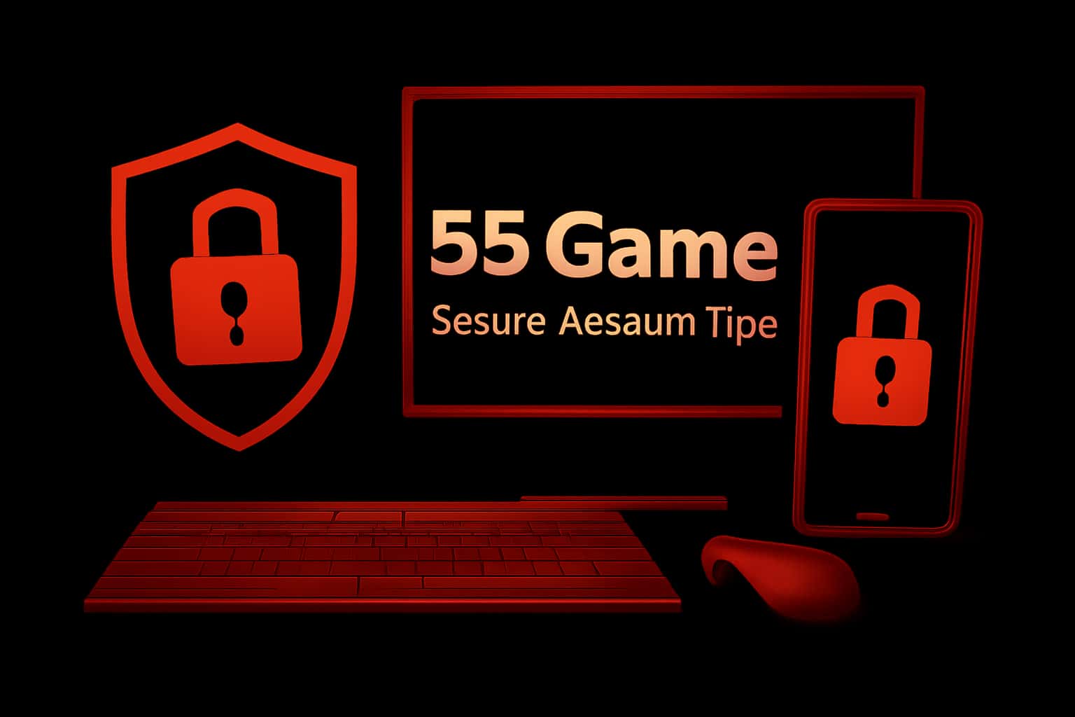 An informational image on securing a 55 Game account.