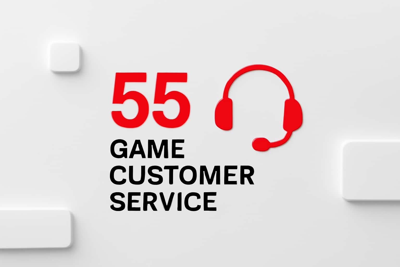 55 Game Customer Service Interface