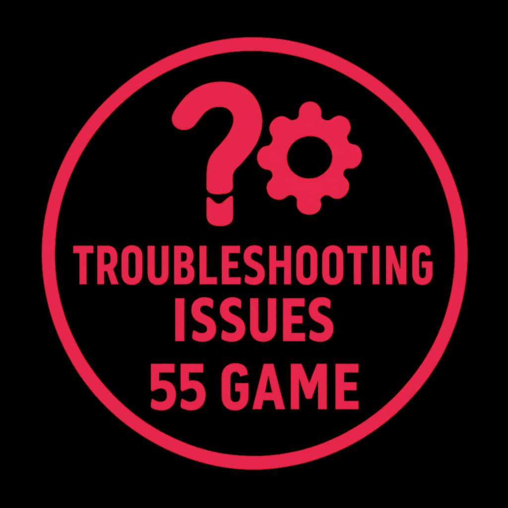 An icon representing troubleshooting resources for 55 Game.